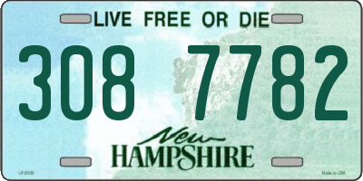 NH license plate 3087782