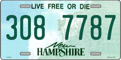 NH license plate 3087787