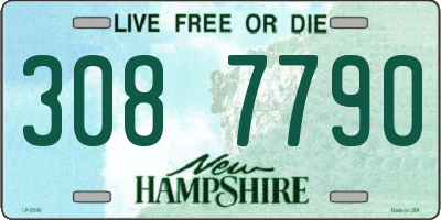 NH license plate 3087790
