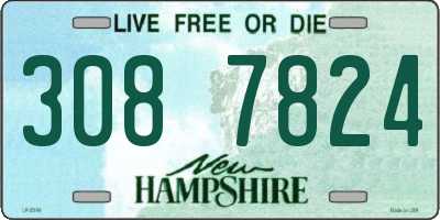 NH license plate 3087824