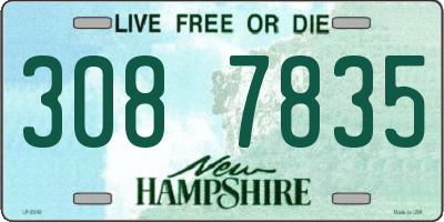 NH license plate 3087835