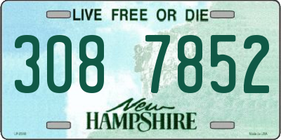 NH license plate 3087852