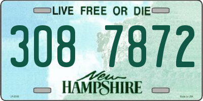 NH license plate 3087872