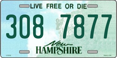 NH license plate 3087877