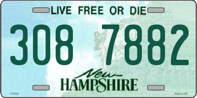 NH license plate 3087882