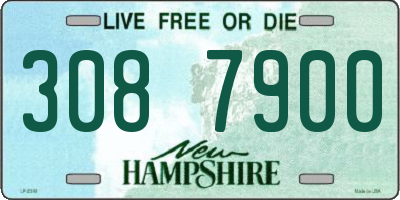 NH license plate 3087900