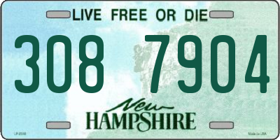 NH license plate 3087904
