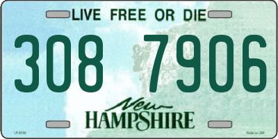 NH license plate 3087906