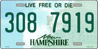 NH license plate 3087919
