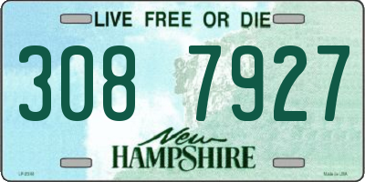 NH license plate 3087927