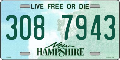 NH license plate 3087943