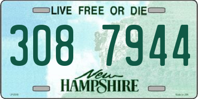 NH license plate 3087944