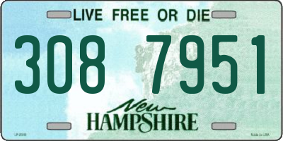 NH license plate 3087951