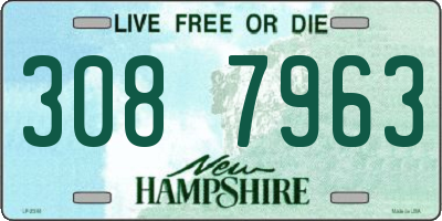 NH license plate 3087963