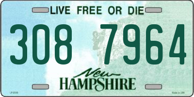 NH license plate 3087964