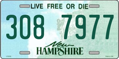 NH license plate 3087977