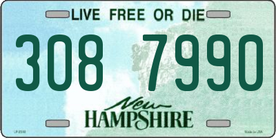 NH license plate 3087990