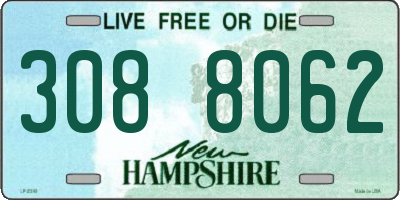NH license plate 3088062