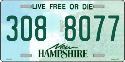 NH license plate 3088077