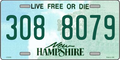 NH license plate 3088079