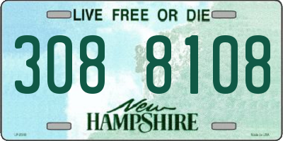 NH license plate 3088108