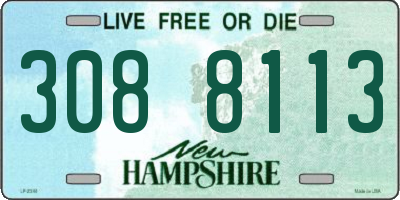 NH license plate 3088113