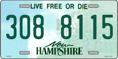 NH license plate 3088115