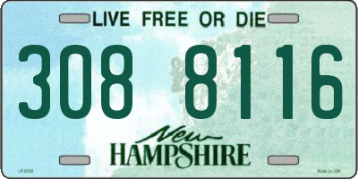NH license plate 3088116