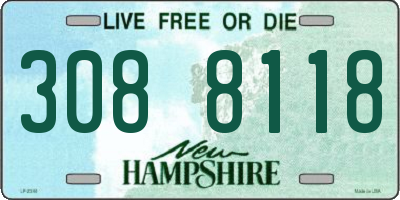 NH license plate 3088118