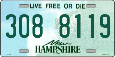 NH license plate 3088119