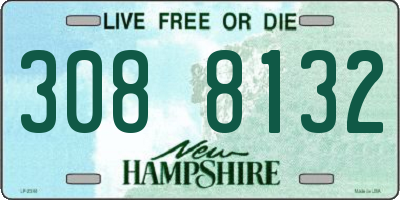 NH license plate 3088132