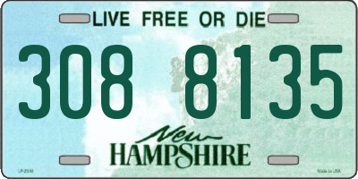 NH license plate 3088135