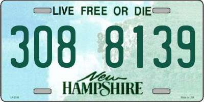 NH license plate 3088139