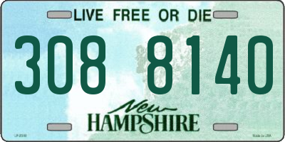 NH license plate 3088140