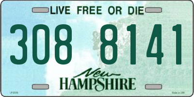NH license plate 3088141