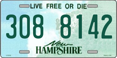NH license plate 3088142