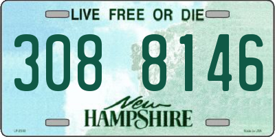 NH license plate 3088146