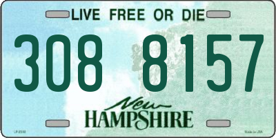 NH license plate 3088157