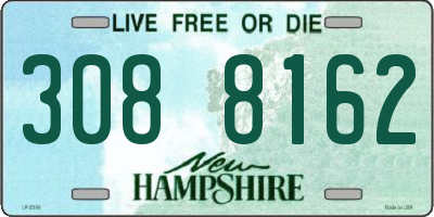 NH license plate 3088162