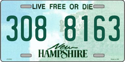 NH license plate 3088163