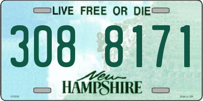 NH license plate 3088171