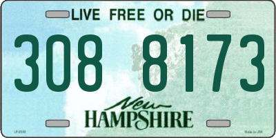 NH license plate 3088173