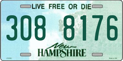 NH license plate 3088176