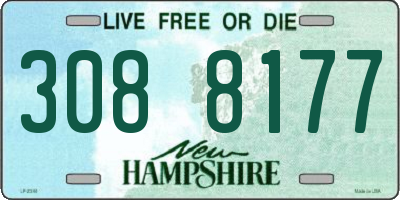 NH license plate 3088177