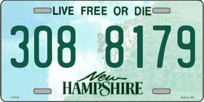 NH license plate 3088179
