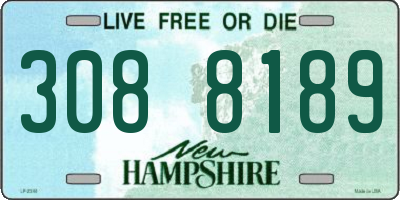 NH license plate 3088189