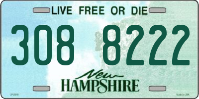 NH license plate 3088222