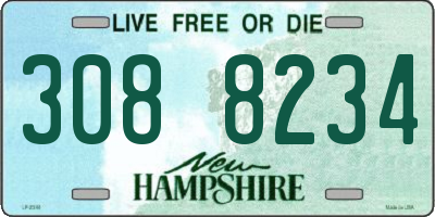 NH license plate 3088234