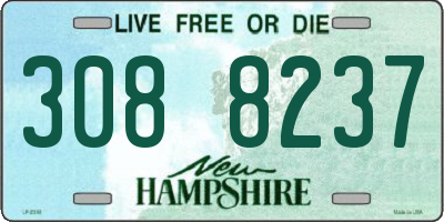 NH license plate 3088237
