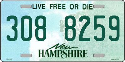 NH license plate 3088259
